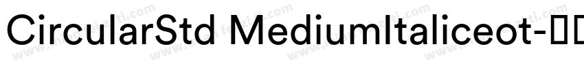 CircularStd MediumItaliceot字体转换